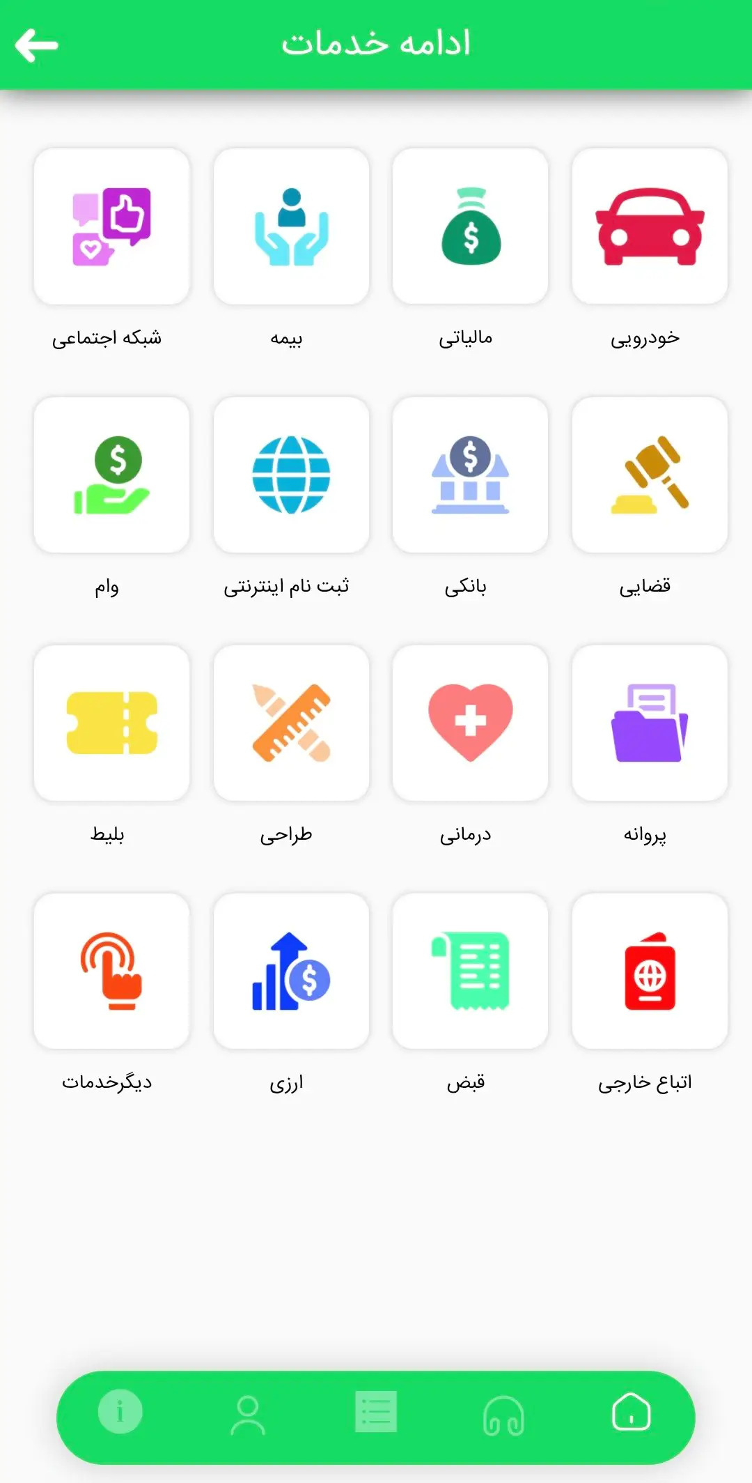 تصویر صفحه اپلیکیشن کافی نت من